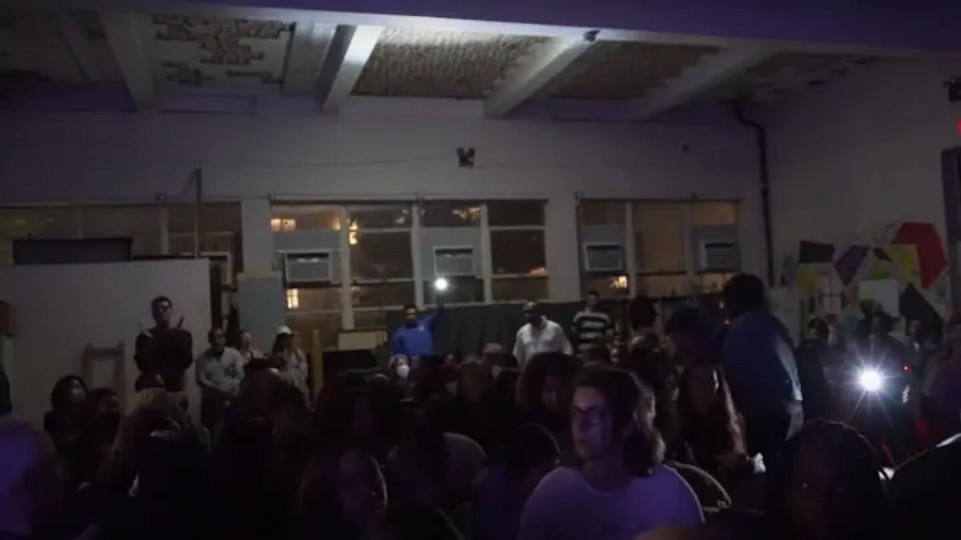 Lights out at the Town Hall in Queens, NY (image via FreedonNews)