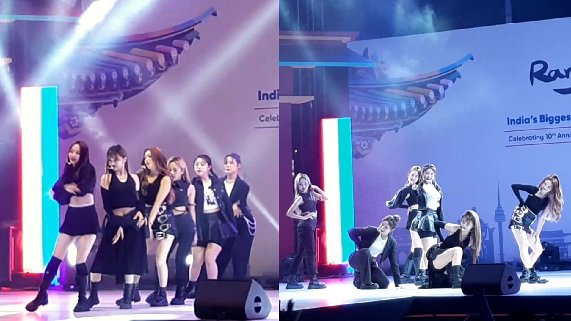 K-pop band bugAboo looking phenomenal on stage (Image Via Sportskeeda)