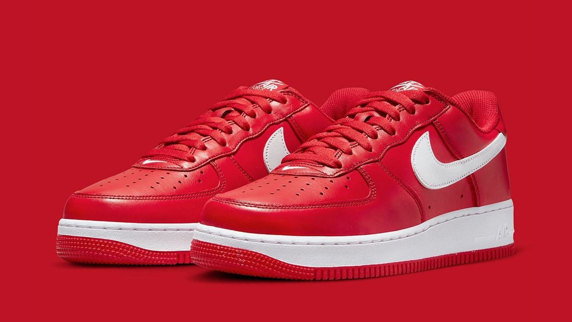 Nike Air Force 1 Low University Red shoes (Image via Nike)