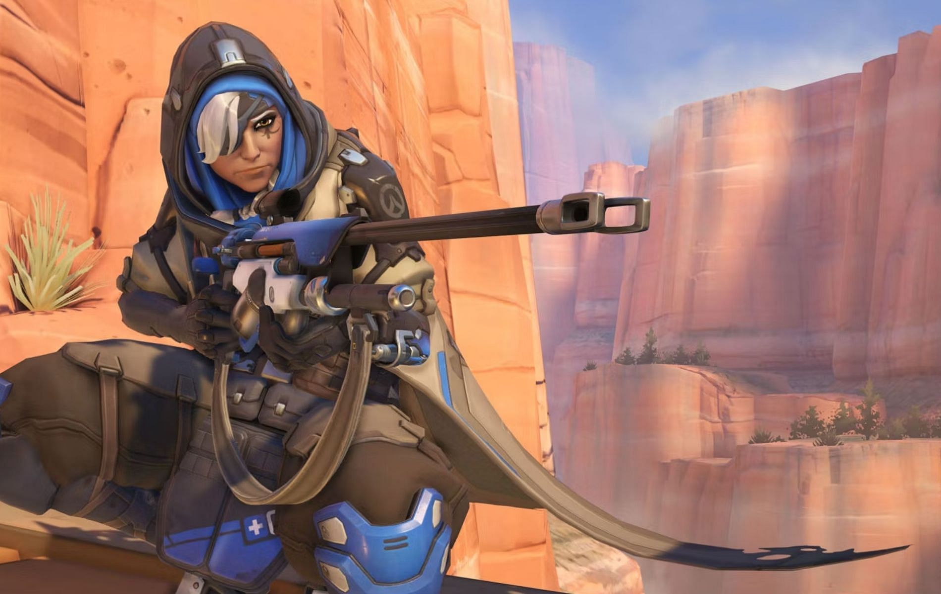 Ana is a safe bet as she can influence the outcome of battles from a fair amount of distance (Image via Blizzard Entertainment)