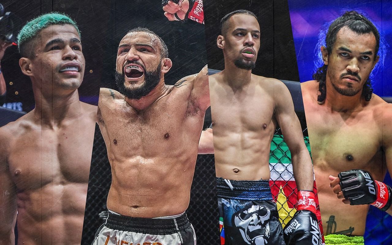 Fabricio Andrade (far left), John Lineker (middle left), Regian Eersel (middle right), and Sinsamut Klinmee (far right)