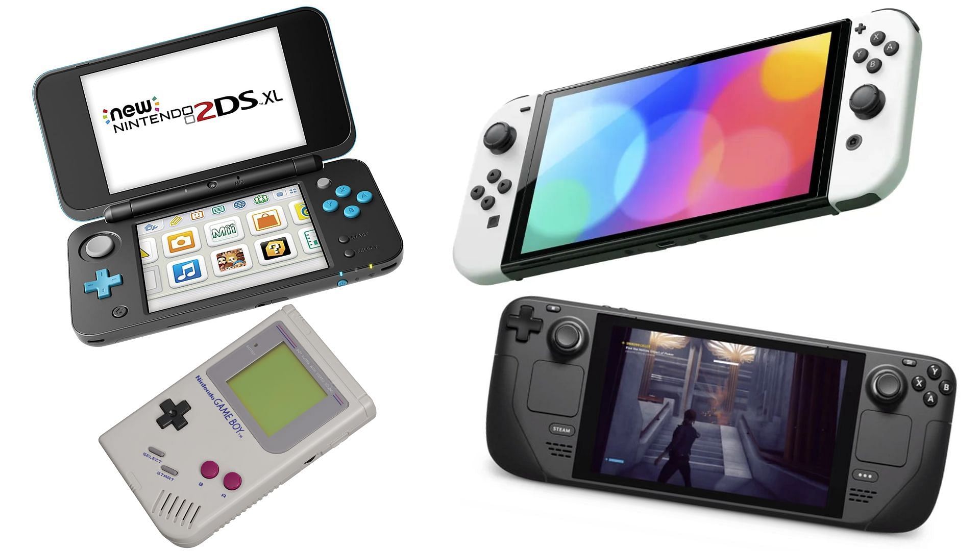 Some of the most popular handheld video game consoles (Image via Sportskeeda)