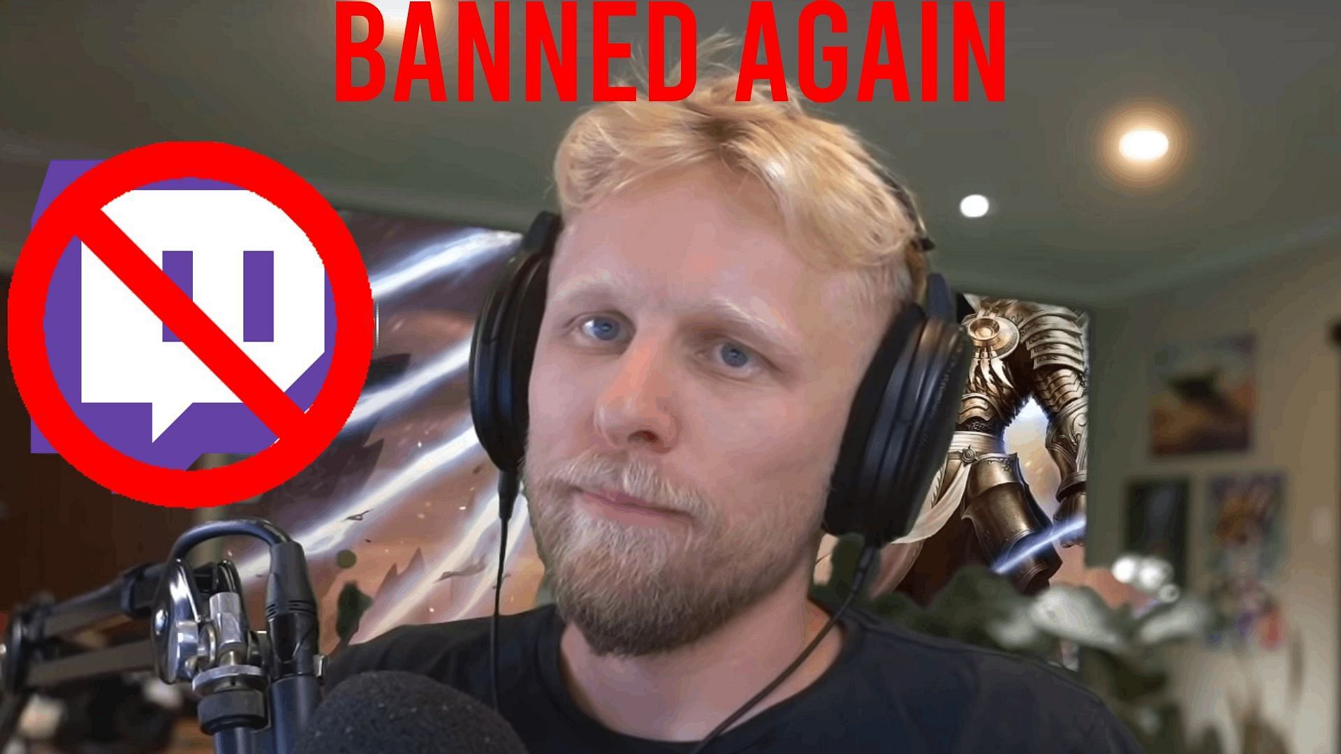 Quin69 has been banned from Twitch yet again (Image via Sportskeeda)