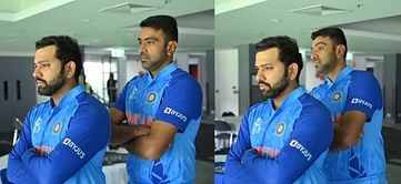 T20 World Cup 2022: [WATCH] Ravichandran Ashwin imitates Rohit Sharma’s pose in behind-the-scenes footage from Team India’s official photoshoot session