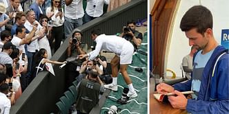 Novak Djokovic pens a note for the little fan to whom he gifted his racquet