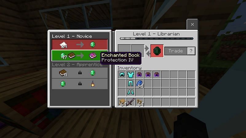 How to Get Protection in Minecraft by trading