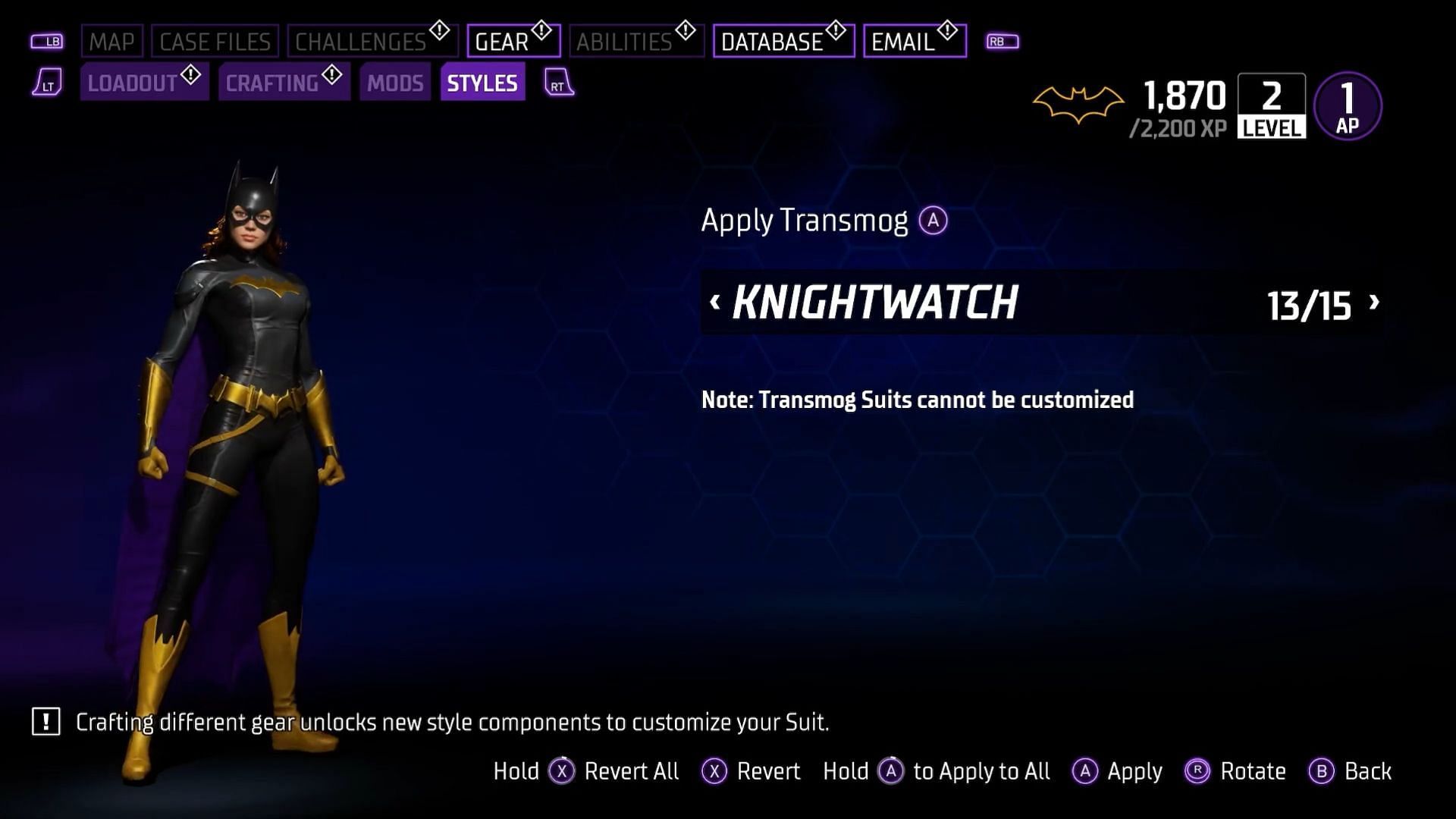 All Batgirl suits in Gotham Knights ranked