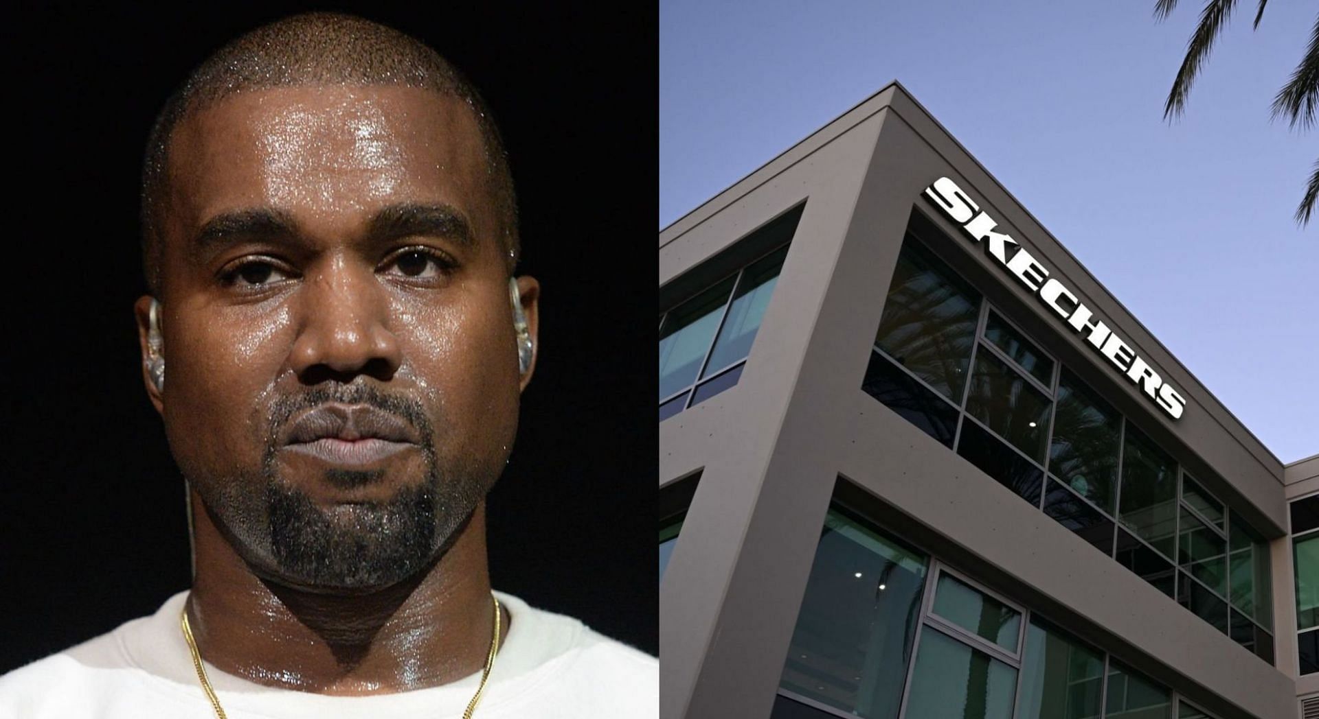 Kanye West was recently escorted out of Skechers headquarters in California (Image via Getty Images)