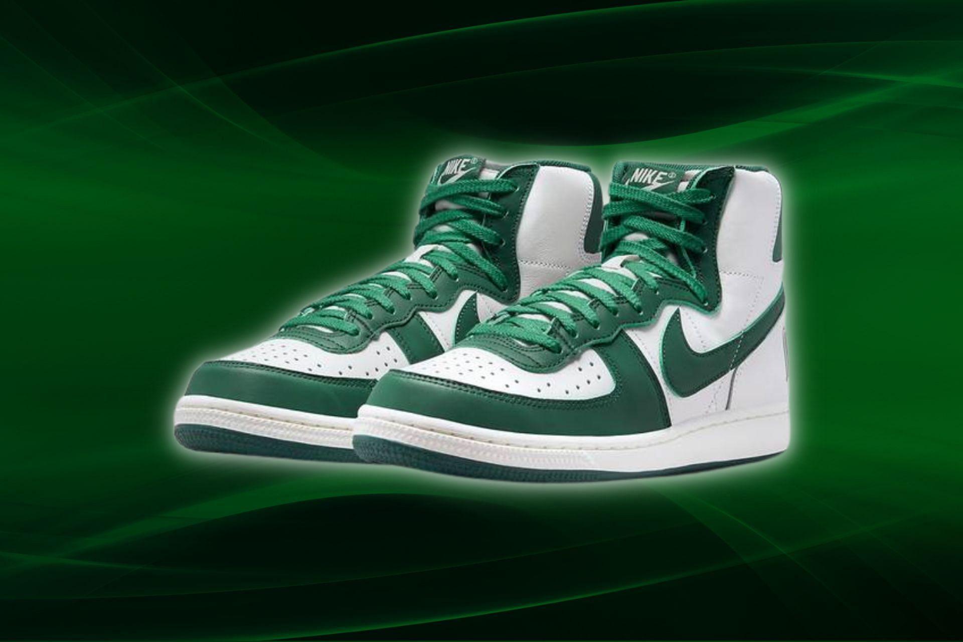 Nike Terminator High Nobel Green shoes (Image via Nike)