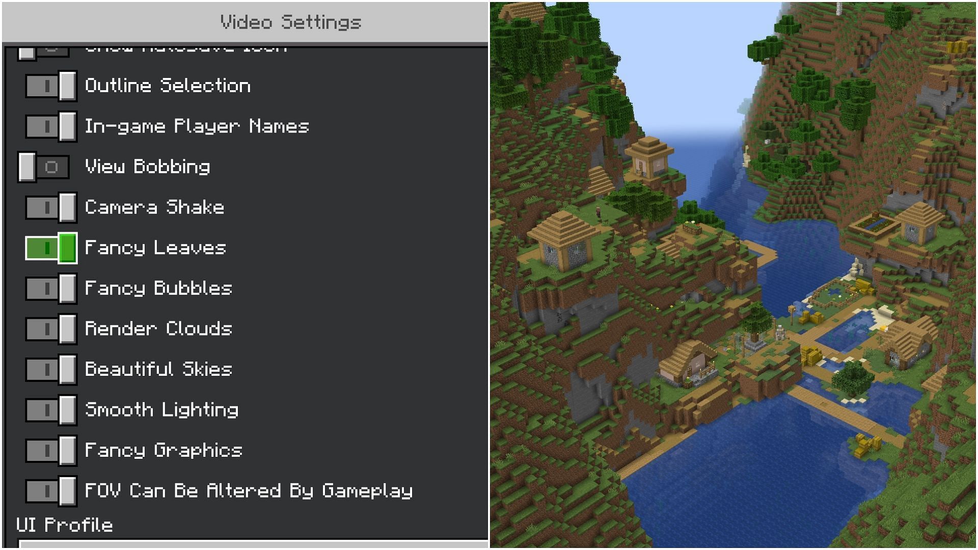 Loads of settings and tricks can help in improving FPS in Minecraft (Image via Mojang)