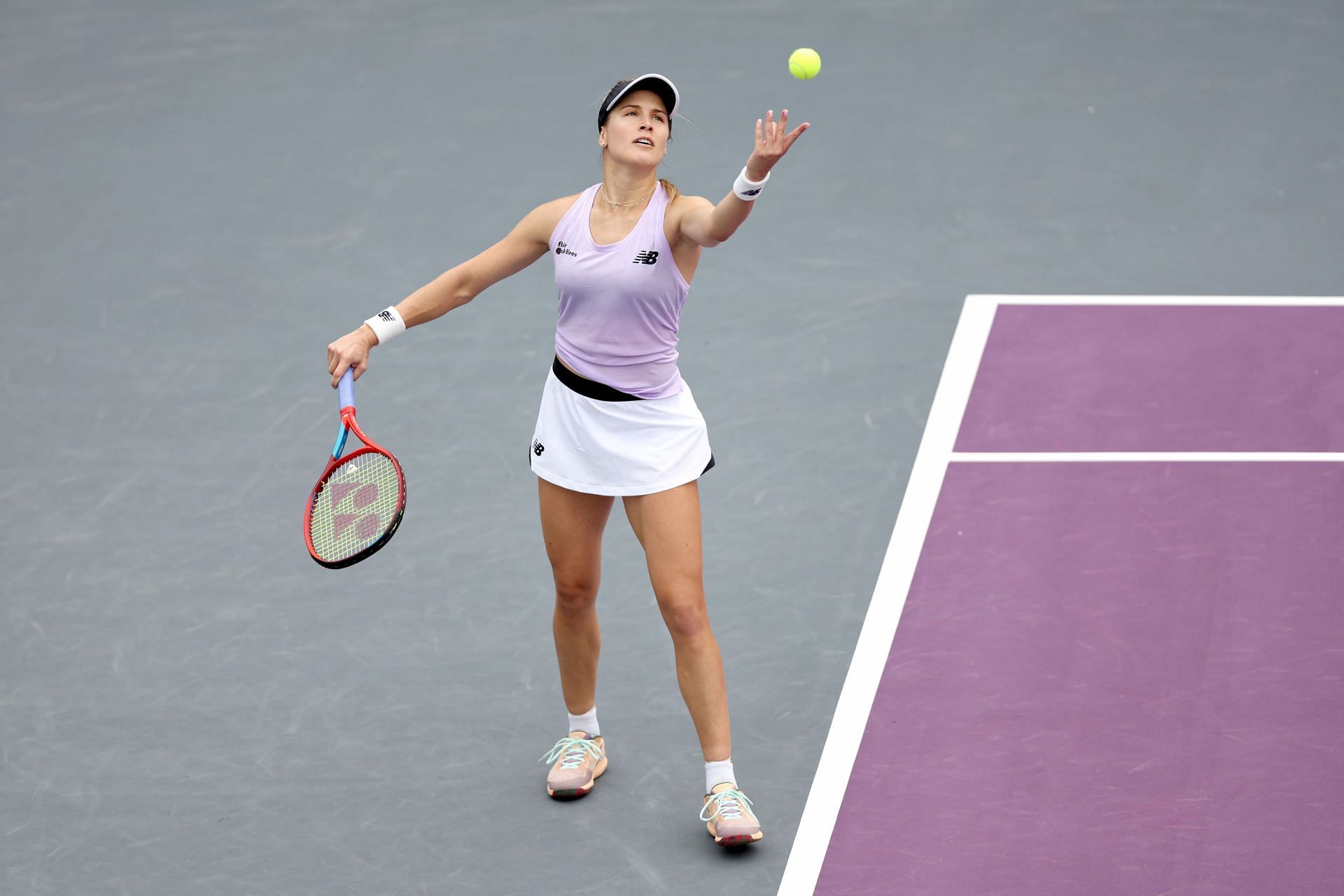 Eugenie Bouchard at the 2022 Guadalajara Open.