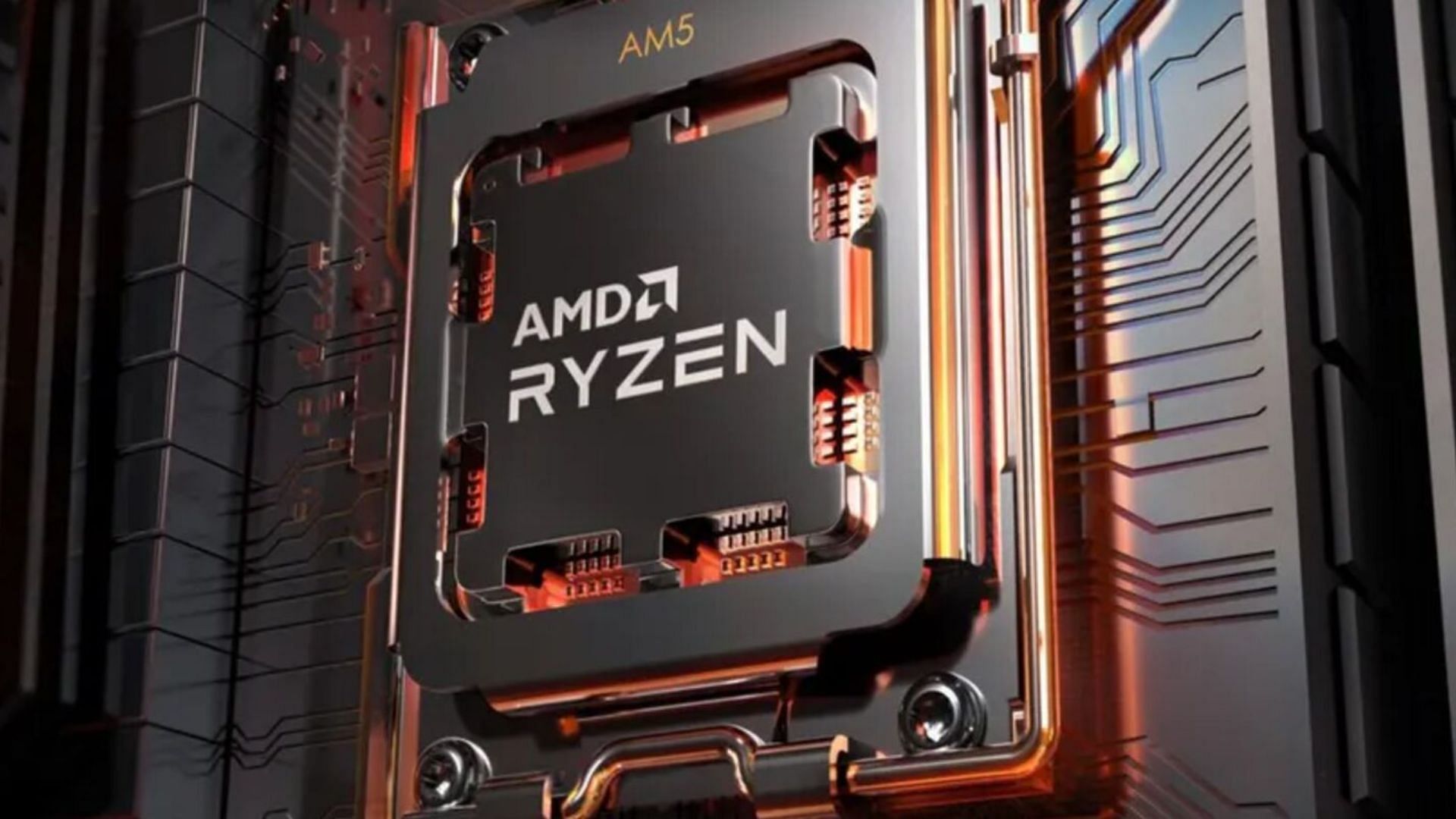A Ryzen 7000 processor installed in an AM5 socket (Image via AMD)