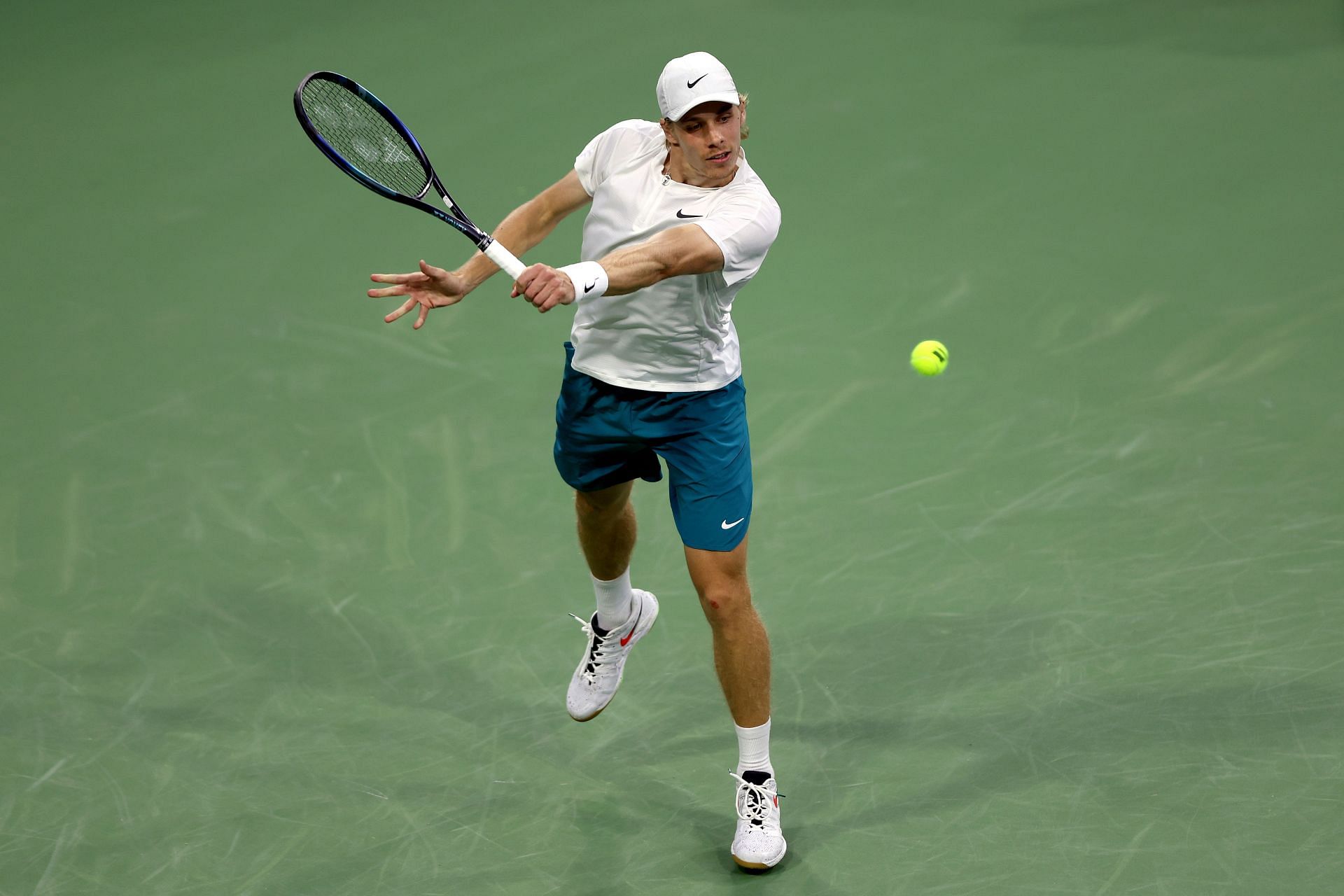 Denis Shapovalov at the 2022 BNP Paribas Open.