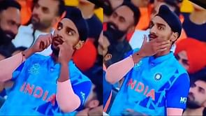 IND vs PAK 2022: [Watch] Arshdeep Singh styles his moustache after dismissing Pakistan's openers in 2 overs