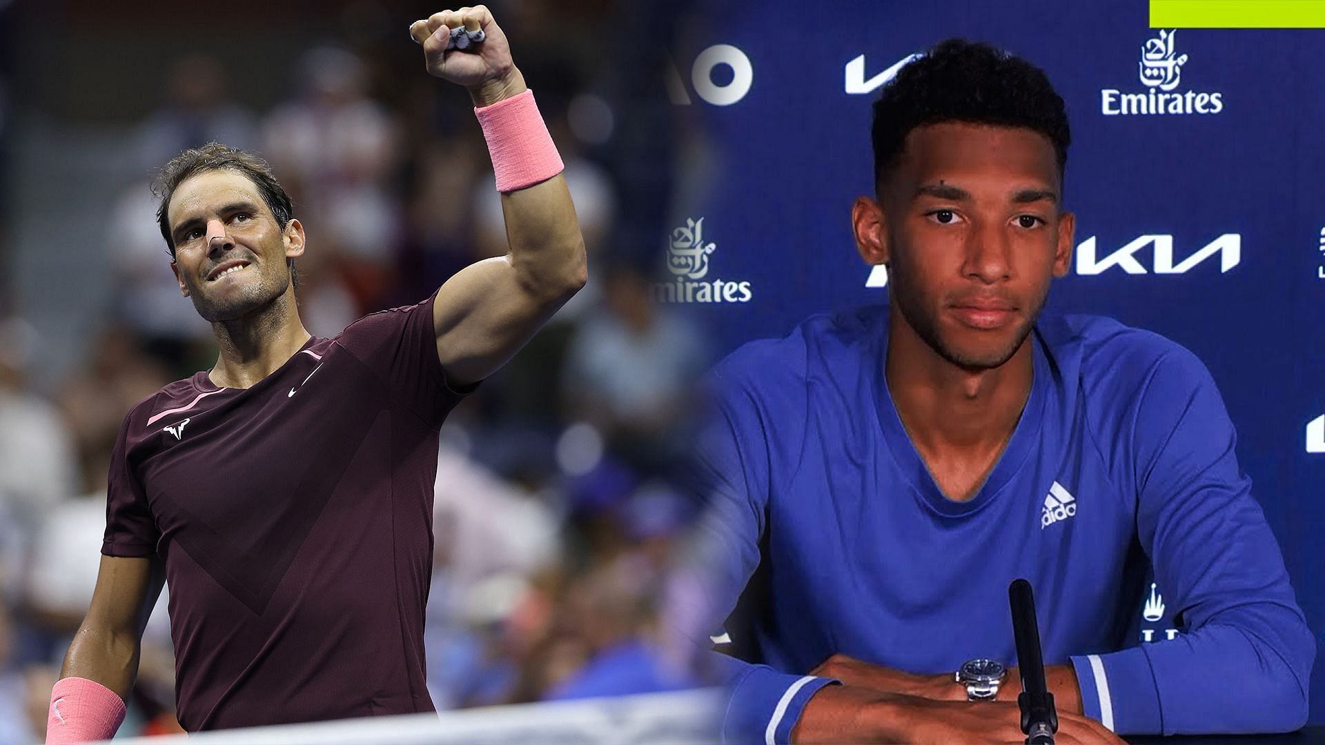 Rafael Nadal defeated Felix Auger-Aliassime at the 2022 French Open.