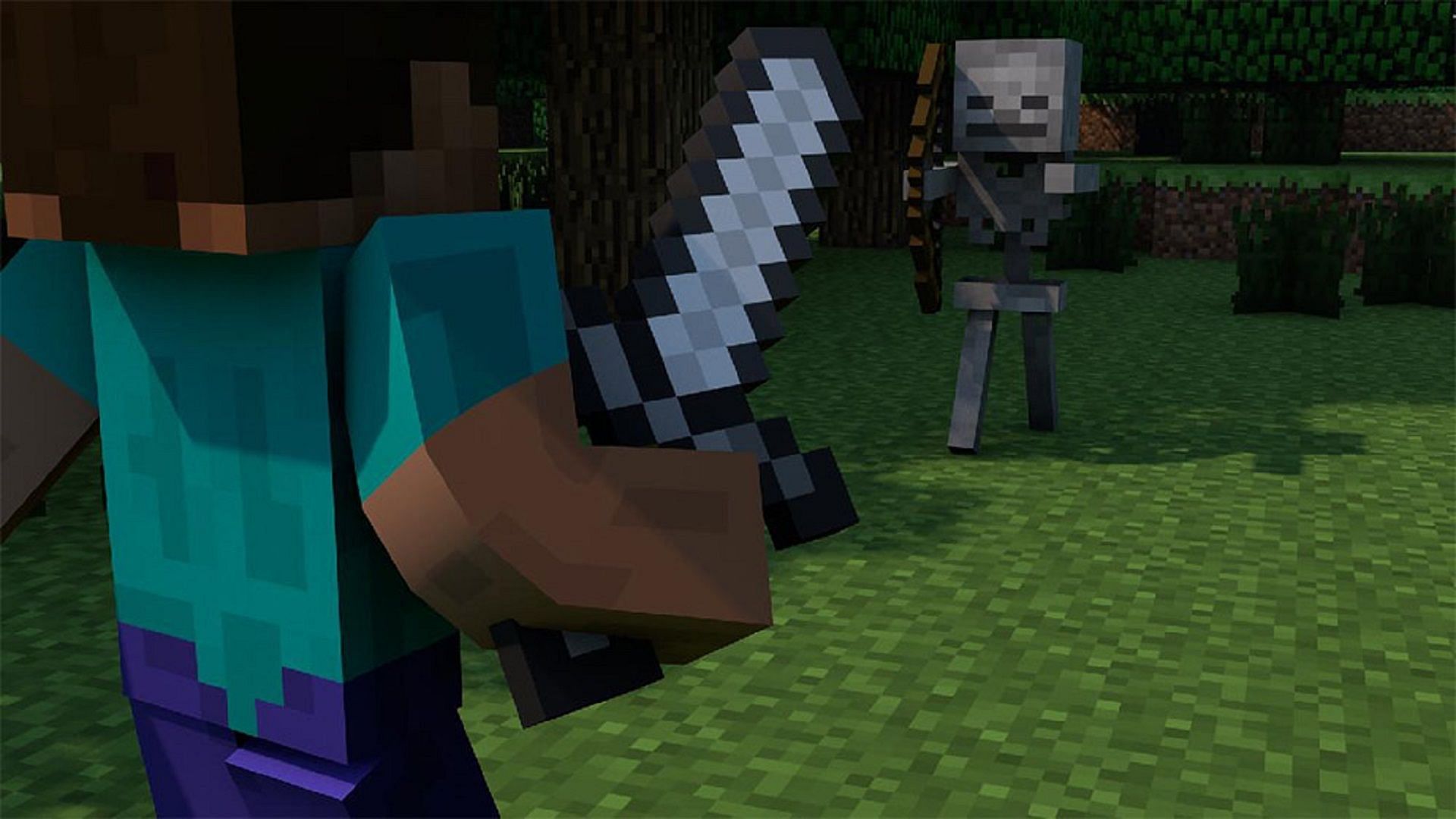 Minecraft beginners can face many dangers in their worlds (Image via Mojang)