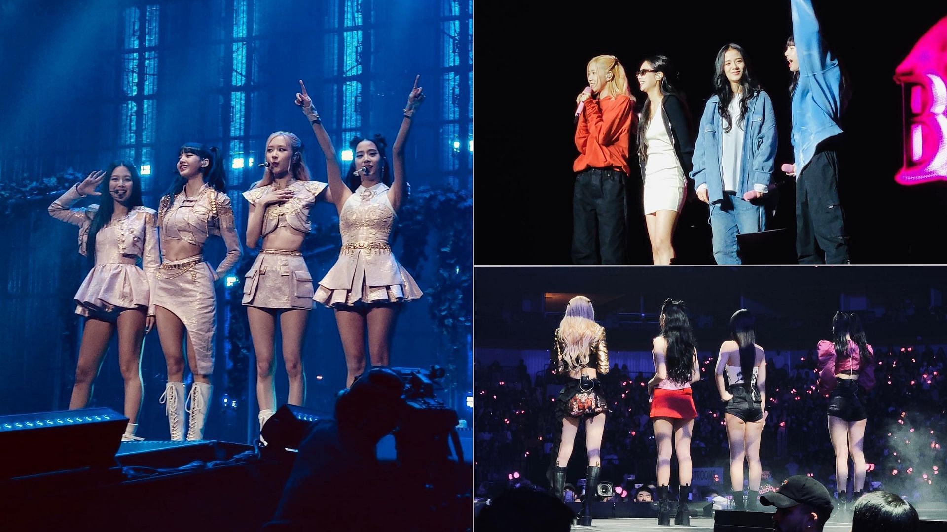 BLACKPINK put on an incredible show at their Dallas Born Pink concert. (Images via Twitter/ @bronsontucay)