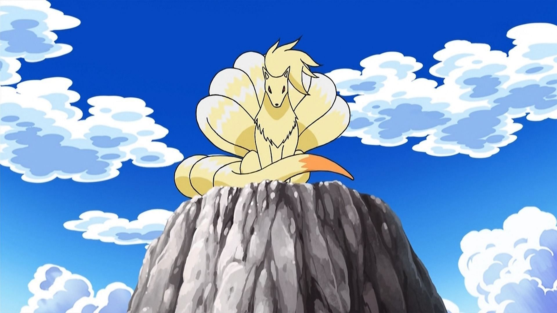 Ninetales as it appears in the anime (Image via The Pokemon Company)
