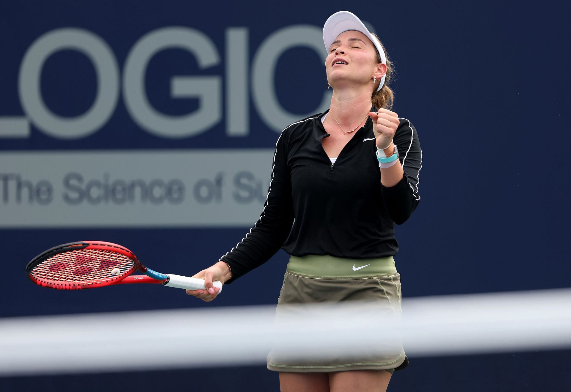 Donna Vekic at the 2022 San Diego Open.