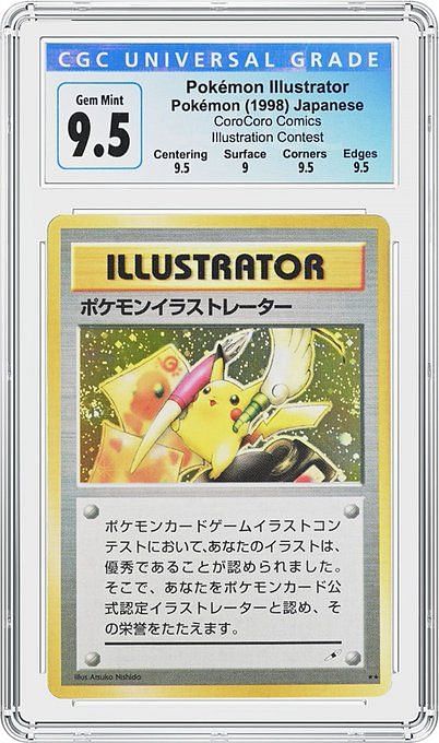 CGC Trading Cards Grades Blake Martinez's Illustrator Pikachu Card 