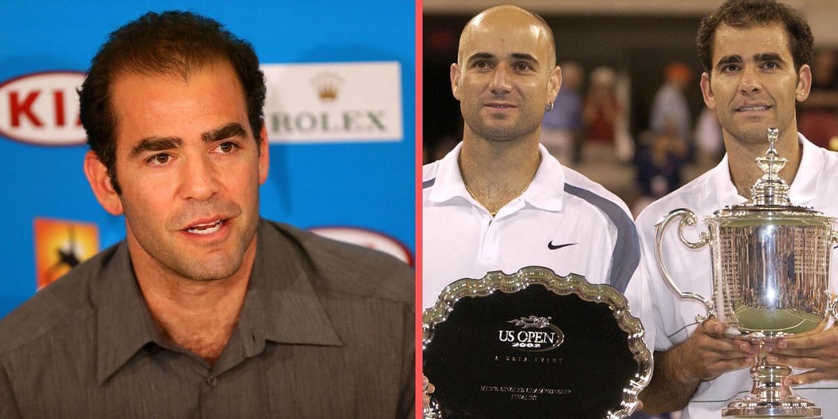 Pete Sampras heaped praise on Andre Agassi after beating him in the 2002 US Open final