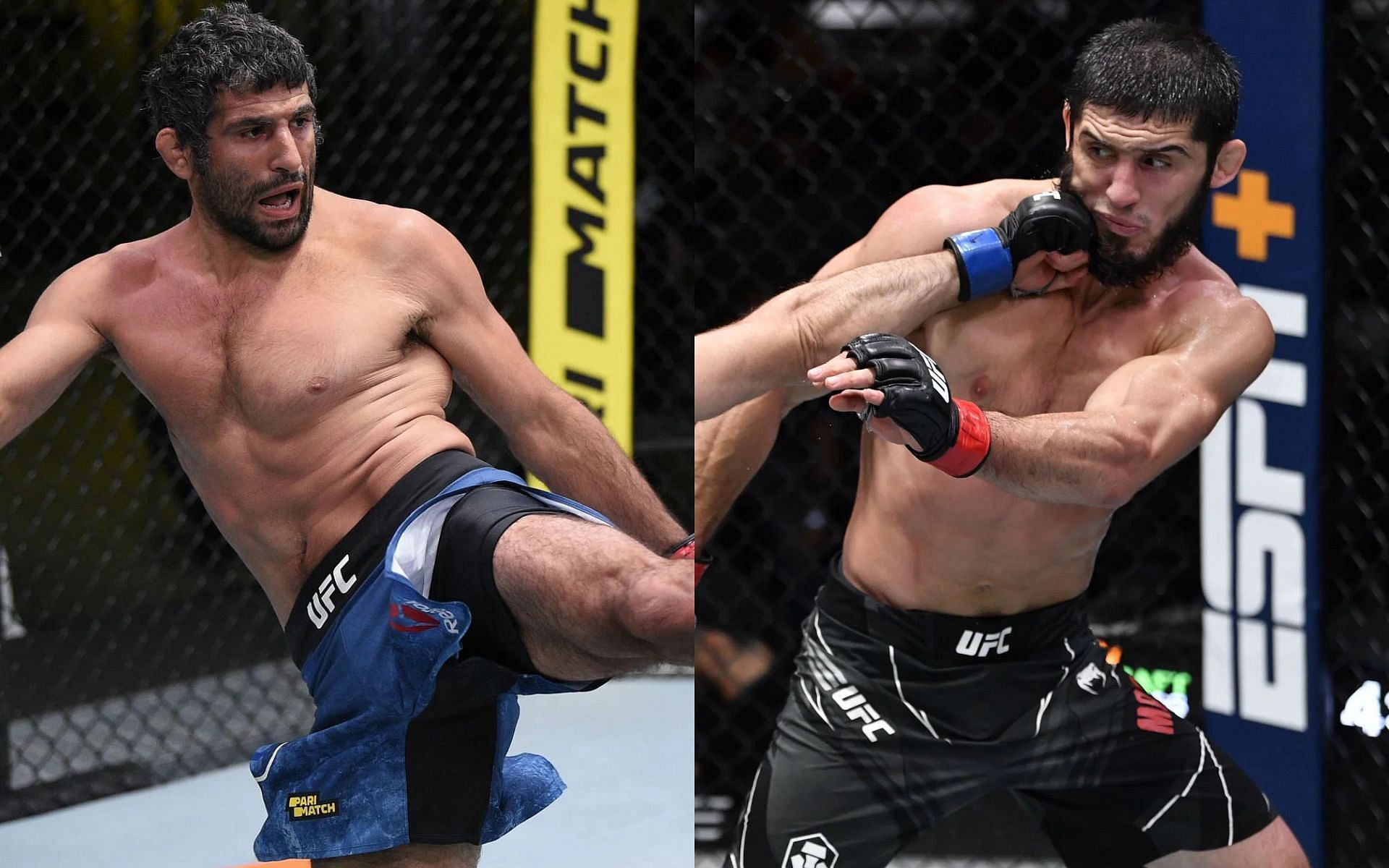 Beneil Dariush (left), Islam Makhachev (right)