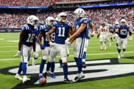 Michael Pittman Jr. celbrates a touchdown - Indianapolis Colts v Houston Texans