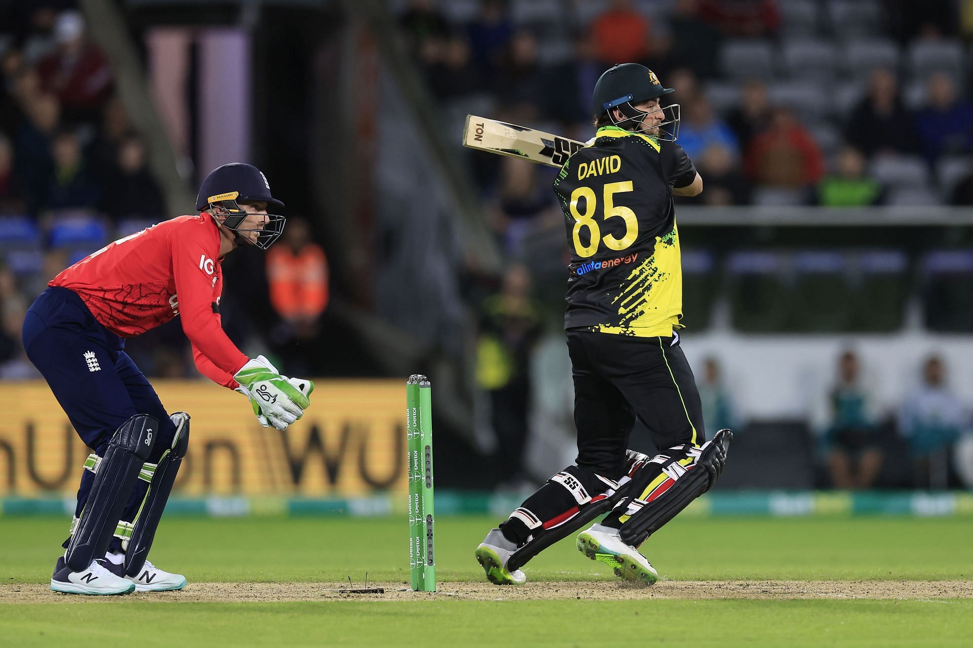 Can Tim David be Australia&rsquo;s X-factor at the T20 World Cup? Pic: Getty Images