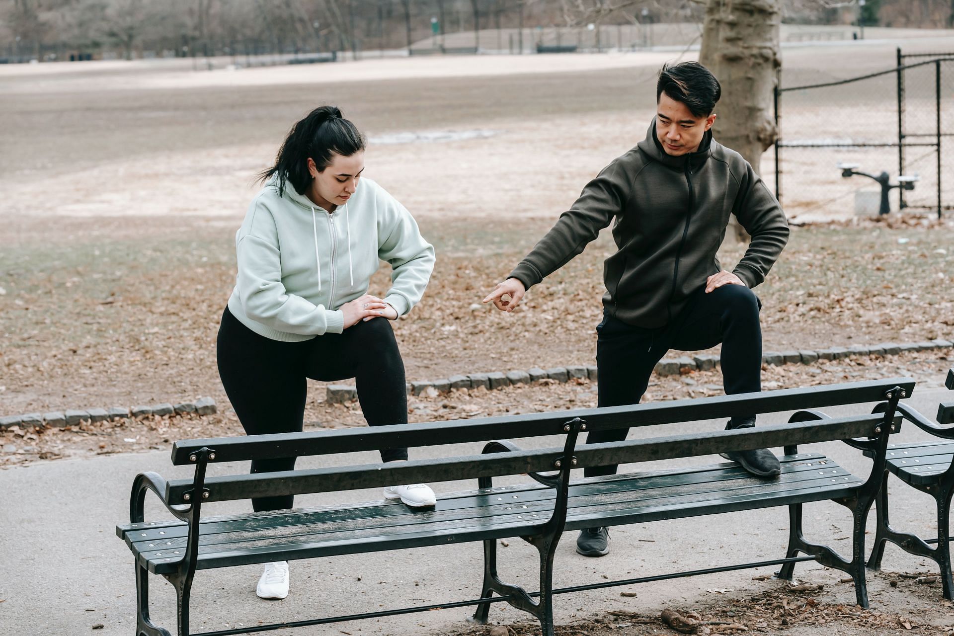 Exercises using a park bench can be an interesting addition to your workout routine (Image via Pexels @Andres Ayrton)