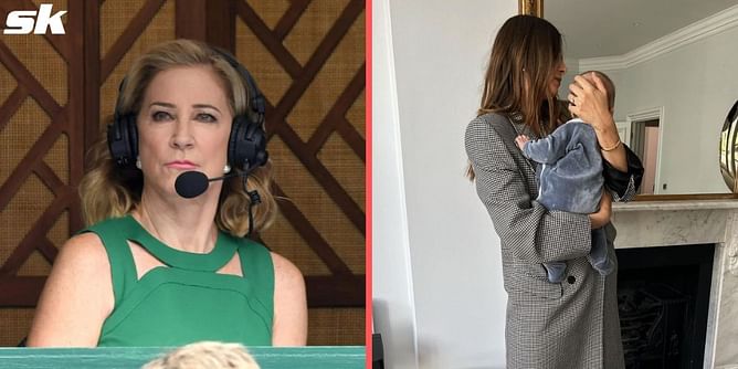 Chris Evert reacts to Maria Sharapova's picture with her son