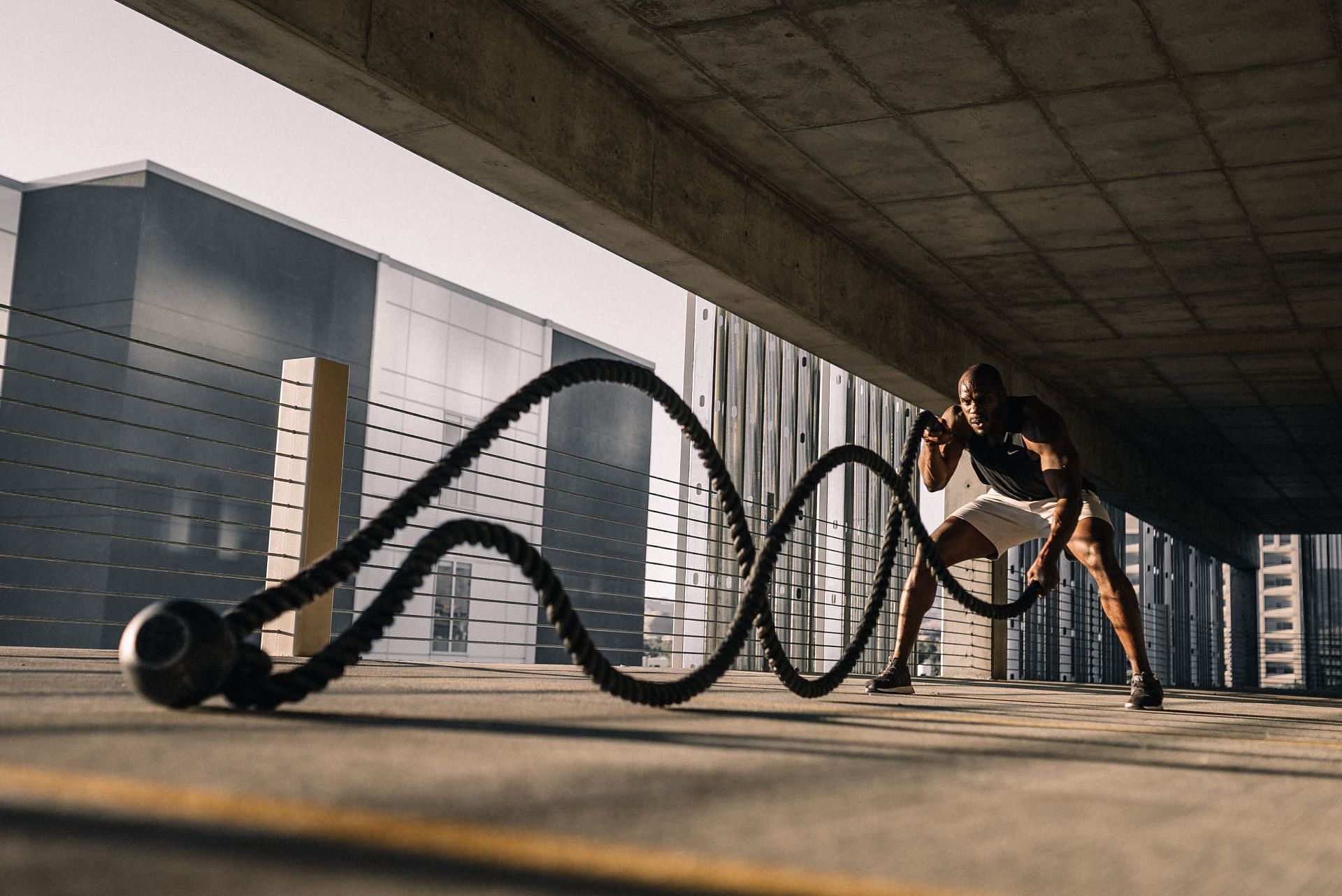 Battle Rope workout enhances power, endurance and strength. (Image via Unsplash /Karsten Winegeart)