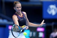 Karolina Pliskova at the 2022 Toray Pan Pacific Open.