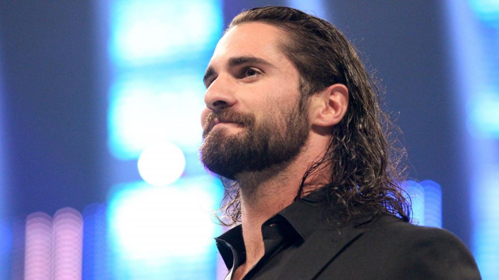 WWE Superstar Seth Rollins delivering a promo in the ring