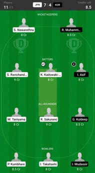 Japan vs South Korea Fantasy suggestion #1