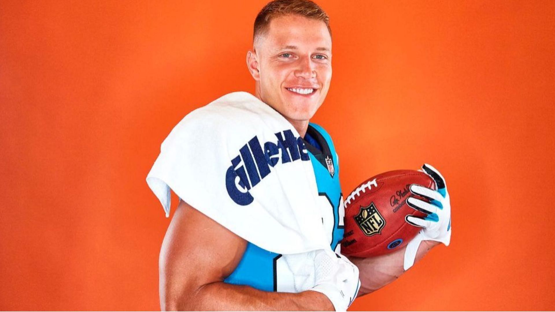 Christian Mccaffrey - shirt less Wallpaper Download