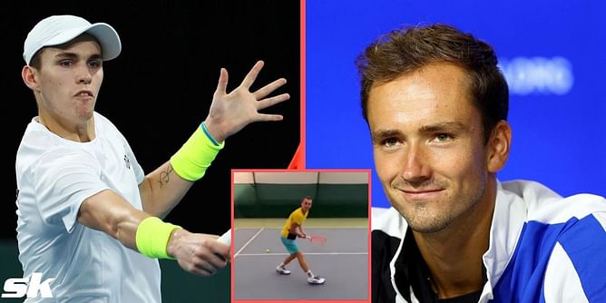 Watch: Zsombor Piros' spot-on imitation of Daniil Medvedev