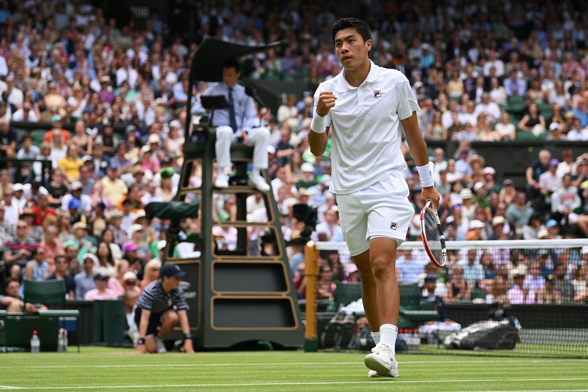 Brandon Nakashima at the 2022 Wimbledon Championships.