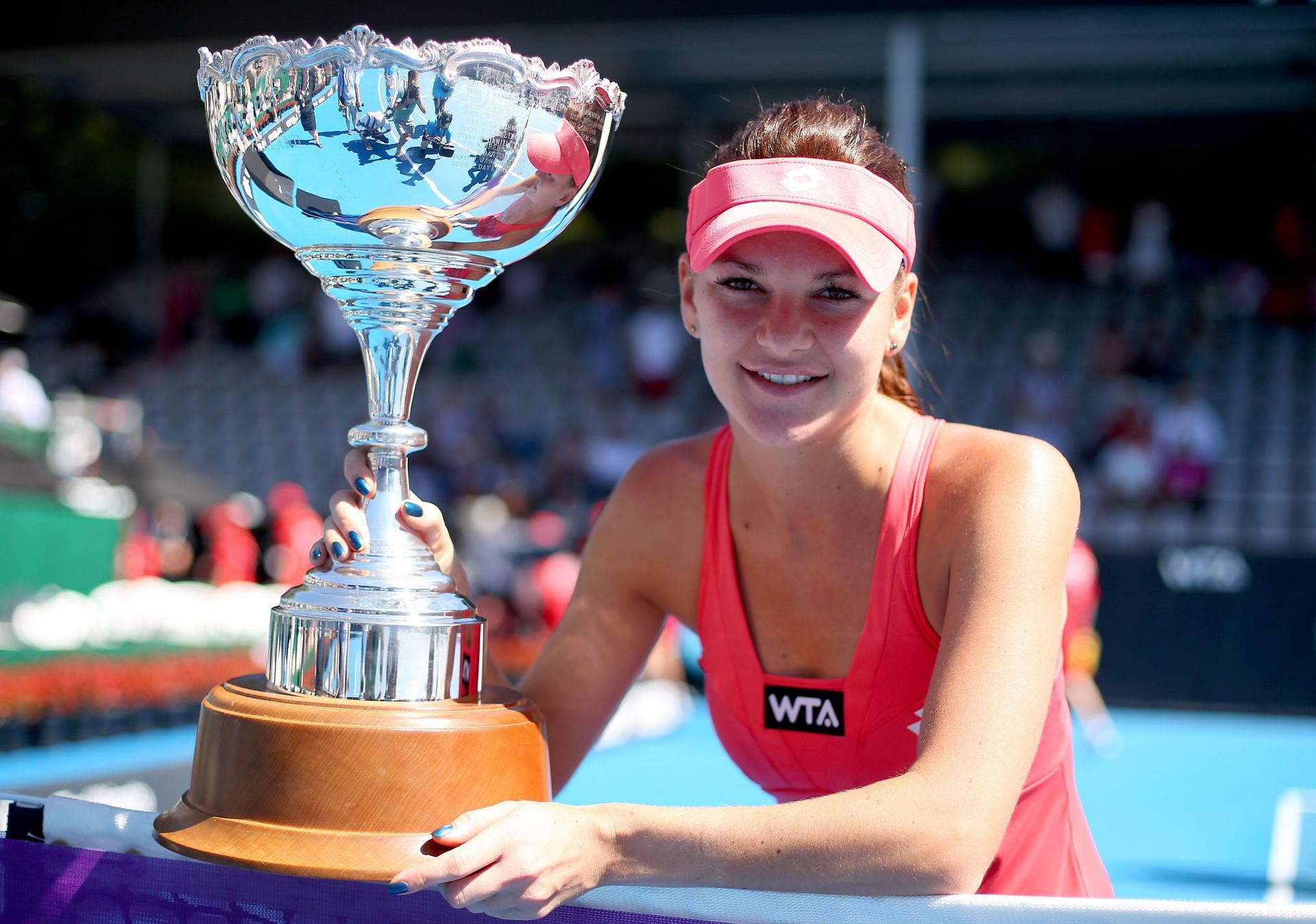 Agnieszka Radwanska at the 2013 ASB Classic - Day 6