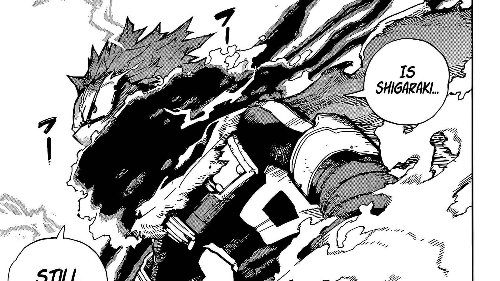 My Hero Academia 368 One for All is complete with the Second user’s quirk, Deku attacks Shigaraki.