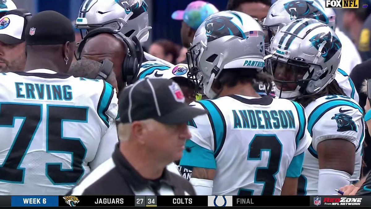 Carolina Panthers Robbie Anderson Kicked Out of Game by His Own Team