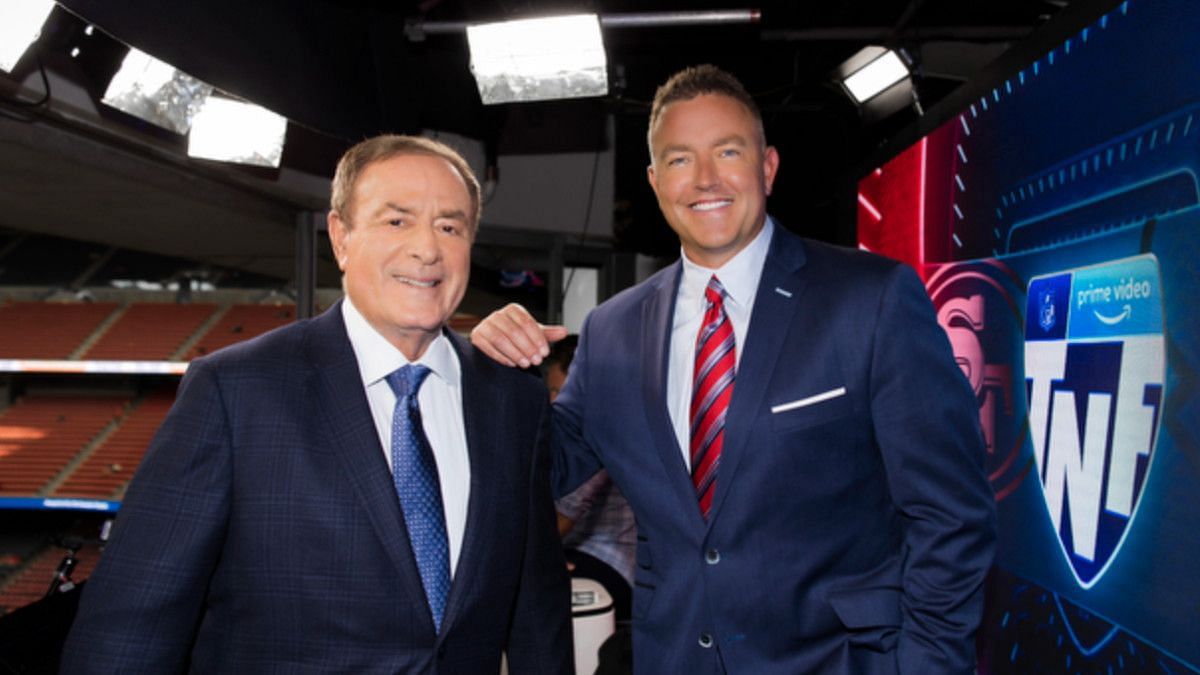 (L-to-R) Al Michaels and Kirk Herbstreit