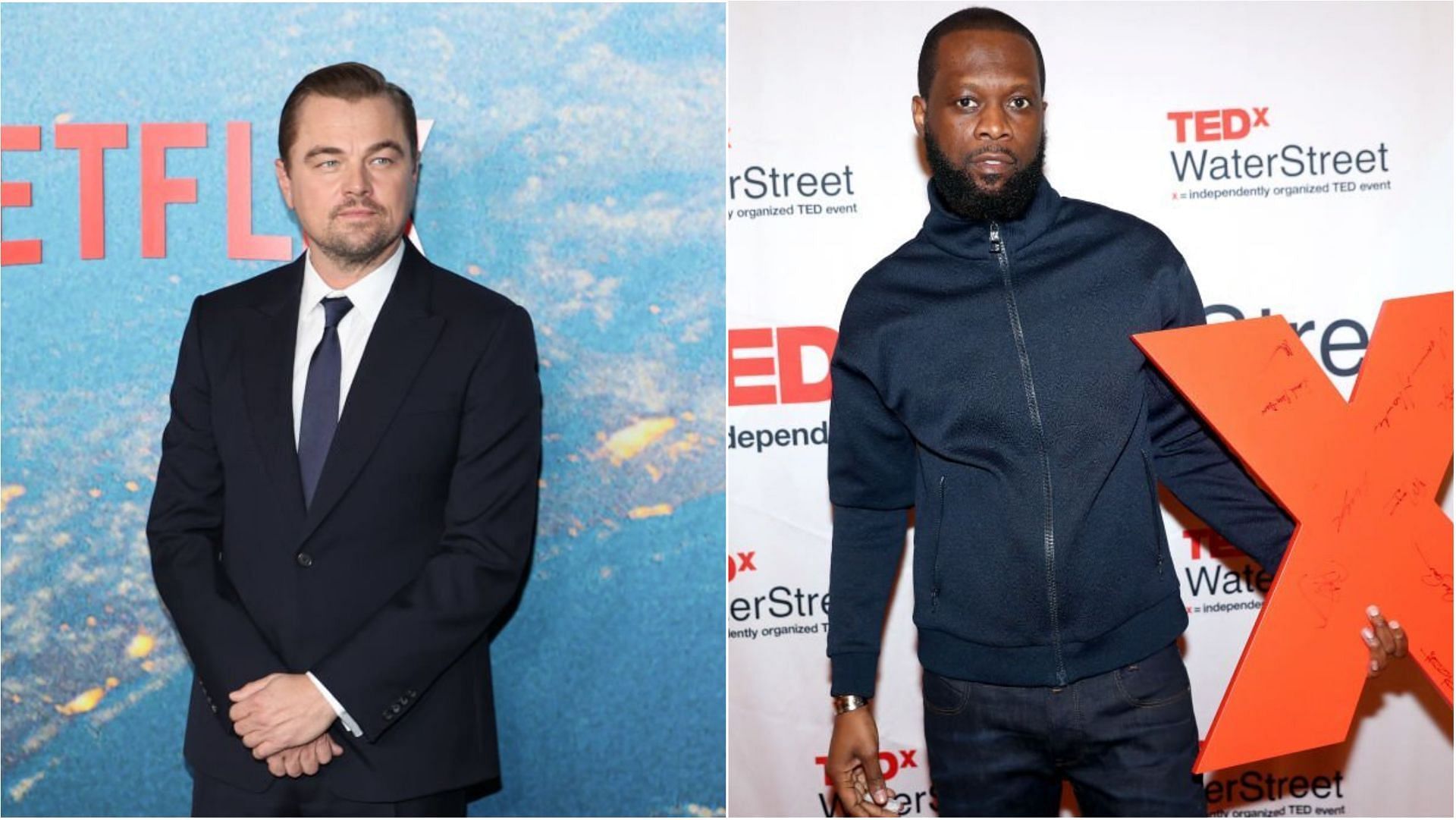 Leonardo DiCaprio will testify against Pras Michel in a trial next month (Images via Mike Coppola and Johnny Nunez/Getty Images)
