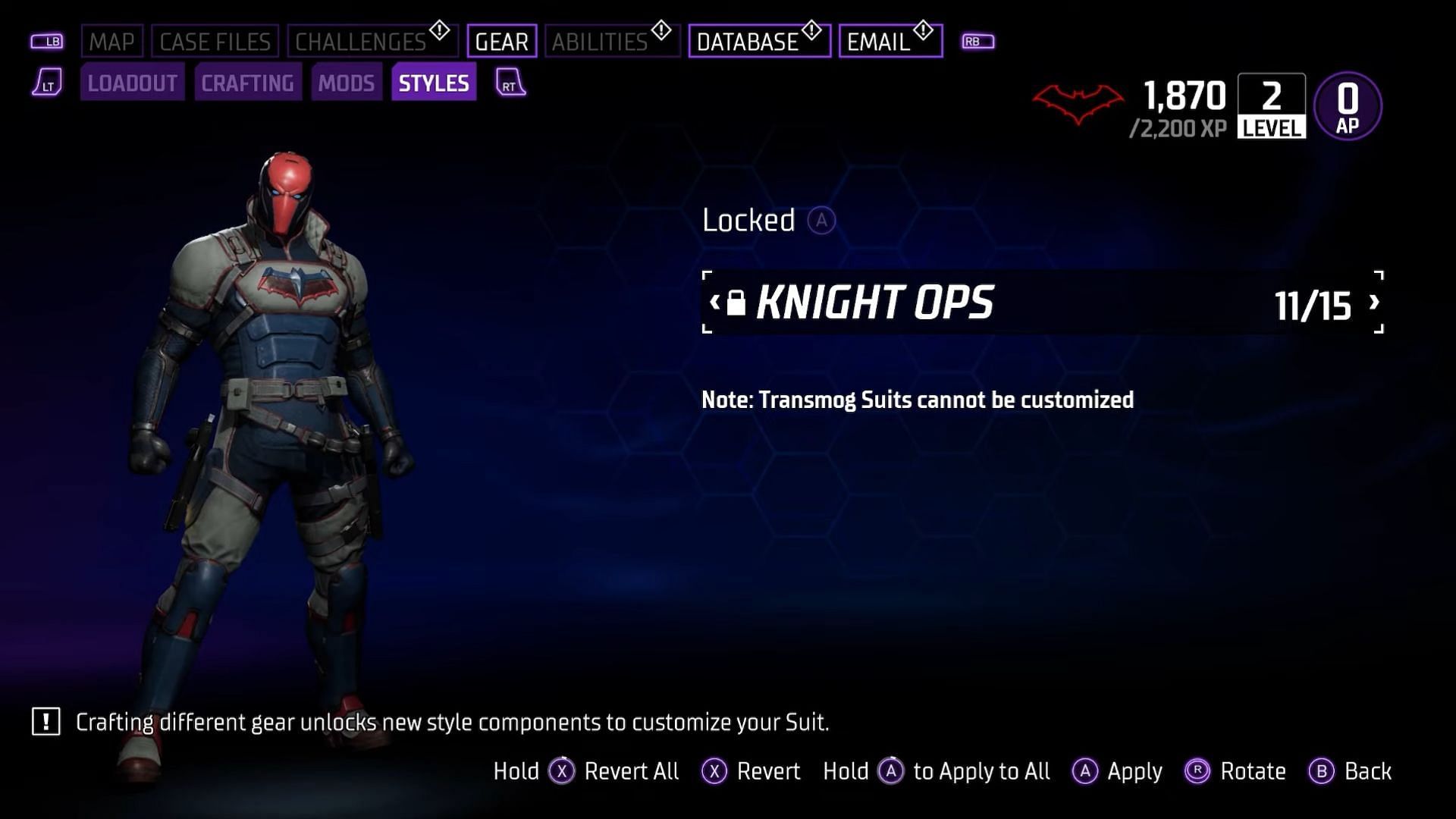 All Red Hood suits in Gotham Knights ranked