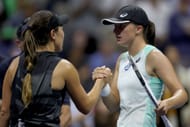 Jessia Pegula and Iga Swiatek at the 2022 US Open.