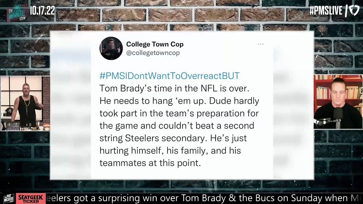 Pat McAfee encourages Tom Brady to one last hurrah with the Pats