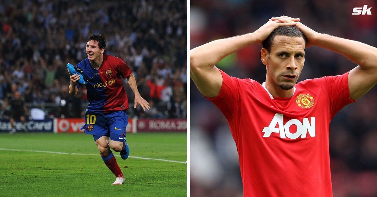 Rio Ferdinand has revisited the nights when Lionel Messi helped Barcelona claim Manchester United