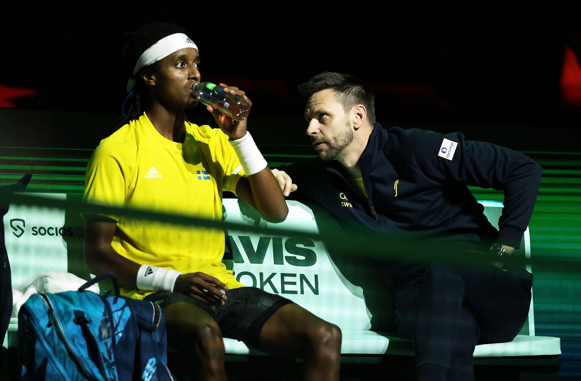 Robin Soderling captained the Swesish Davis Cup team in 2021