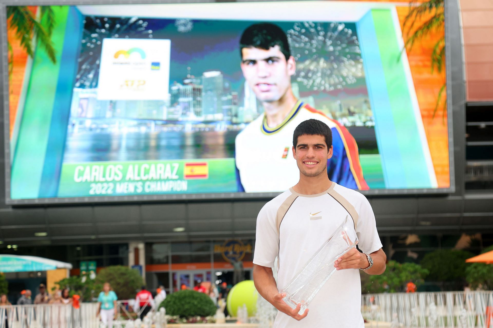 Carlos Alcaraz at the 2022 Miami Open.