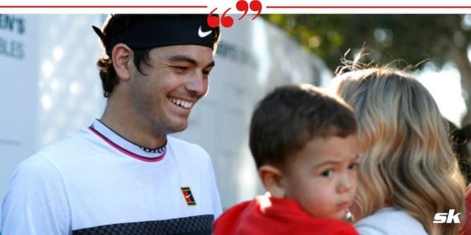 "He has gotten so much better at tennis and soccer" - Taylor Fritz on spending time with his son Jordan
