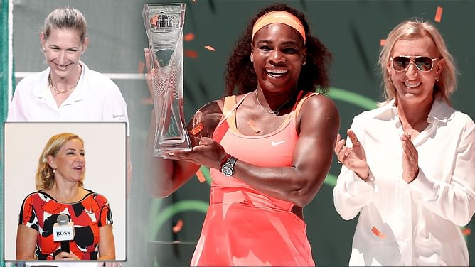 "I wasn't a naturally strong athlete like Martina Navratilova, Steffi Graf, or Serena Williams" - When Chris Evert revealed that she relied on her mental strength on the court